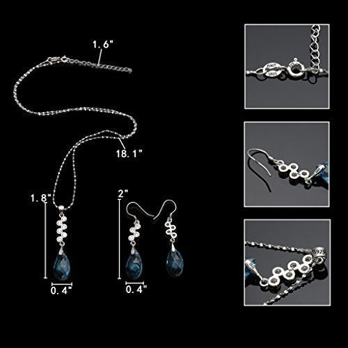 conjunto de pendientes hechos con cristales