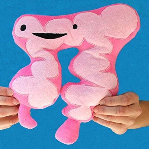 Peluche con texto en inglés
