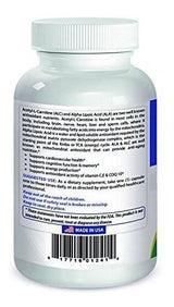 Best Naturals Acetil L-carnitina Y Ácido Alfa Lipoico 750 Mg