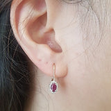 Aretes para damas de diamante