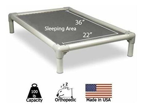 Kuranda Almond Pvc Chewproof Cama Para Perros  Grande