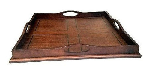 Bandeja De Servicio De Madera De Lujo