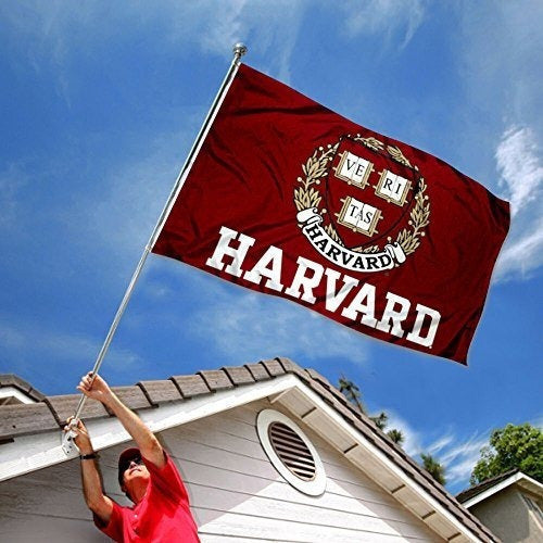 Bandera De La Universidad Grande De Harvard Crimson