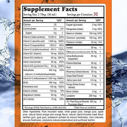 Suplementos combinados de vitaminas y minerales