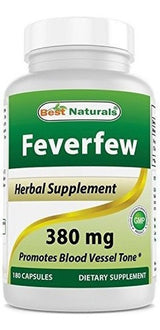Best Natural Feverfew 380 Mg 180 Cápsulas