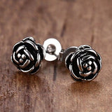 Pendientes De Flor Hipoalergénica De Acero Inoxidable Retro