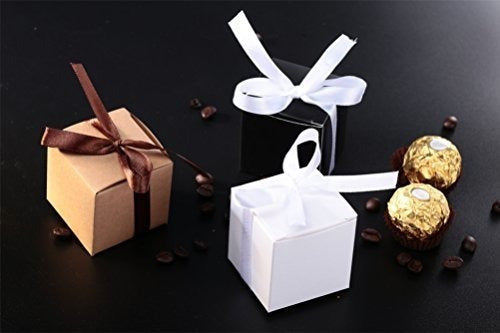 caja Gift Candy Box A Granel 2x2x2 Pulgadas Con Blanco