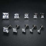 Pendientes Con Diseño De Princesa Cubic Zirconia En Oro