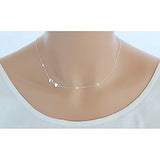 Joyería De Plata Esterlina Tiny Delicate Double Forever
