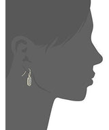 Pendientes Drop Drusy Platinum