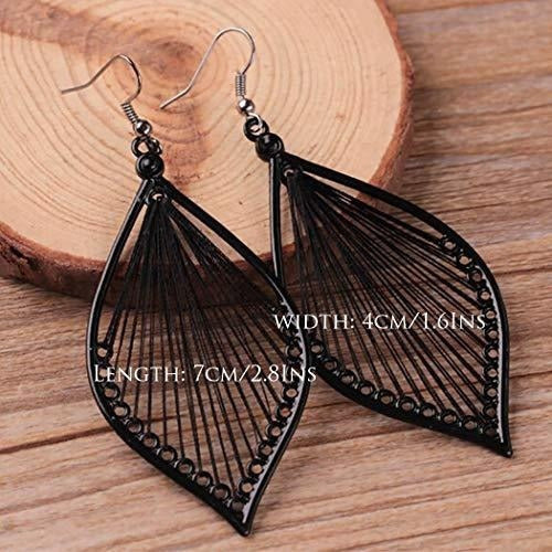 Pendientes Geométricos De Seda Tejida Leiothrix Joyas