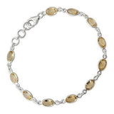 Pulsera De Tenis De Plata