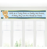 Niño Bebé Teddy - Baby Shower Decoraciones Fiesta Banner