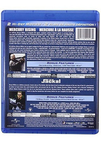 Mercury Rising /the Jackal Double Feature [blu-ray]