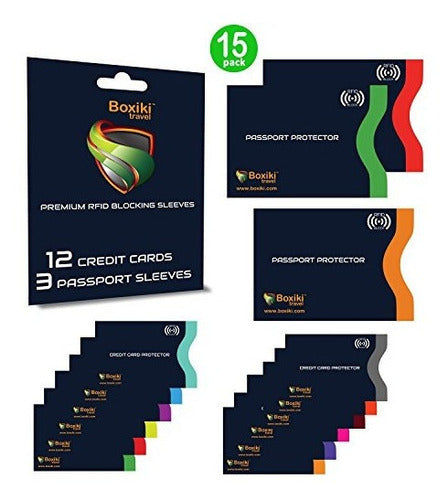 Mangas De Bloqueo Rfid, Juego De 15 Con Código De Color |