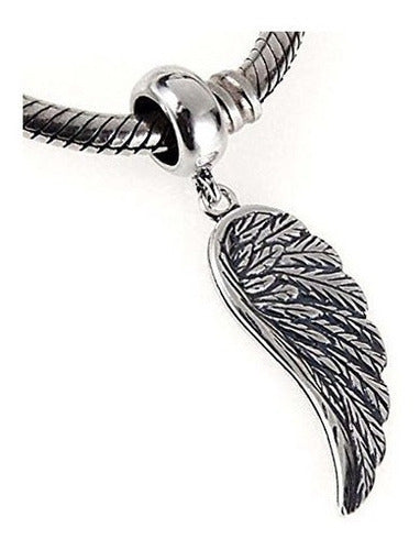 Colgantes De Alas De Ángel Colgante De Plumas De Plata
