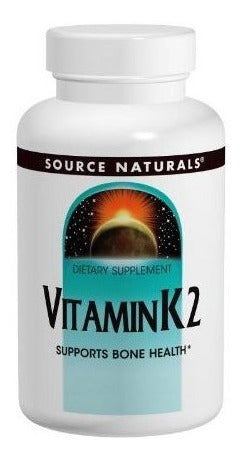 Fuentes Naturales Vitamina K2 100 Mcg Tableta, 60 Cantidad