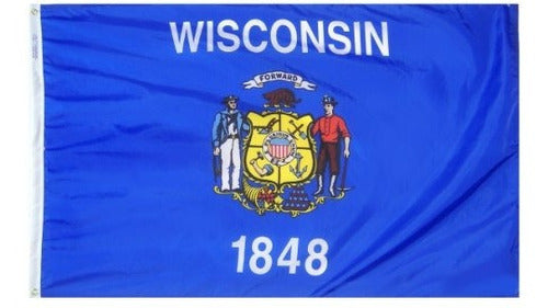 Bandera del estado de Wisconsin 3x5 pies