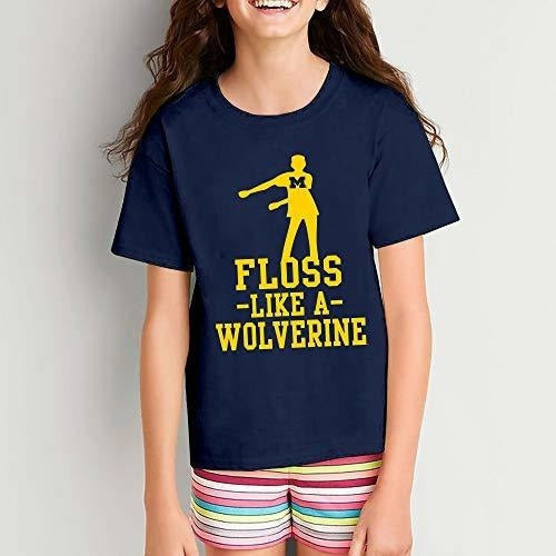Ys1126 - Michigan Wolverines Floss Like A Wolverine Camiseta