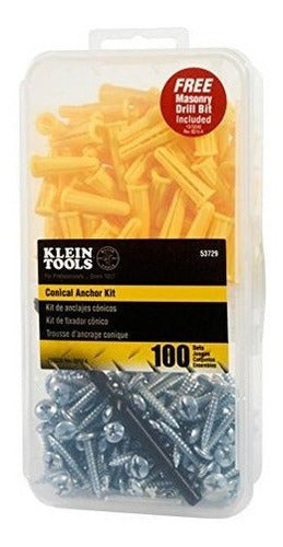 Kit De Anclaje Cónico, 100 Herramientas Anclajes Klein 53729
