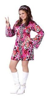Disfraz de Fun World Feelin 'Groovy para mujer