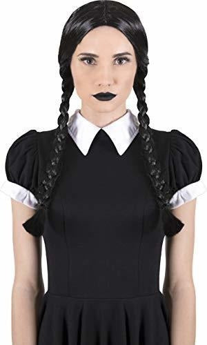 disfraz Halloween Canguro  Negro Trenzado Peluca