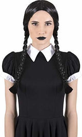 disfraz Halloween Canguro  Negro Trenzado Peluca