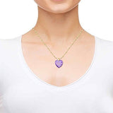 Collar De Oro Plateado Infinito I Love You Corazón