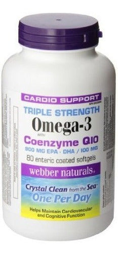 Webber Naturals Triple Fuerza Omega-3 Con Coq10 Recubierto