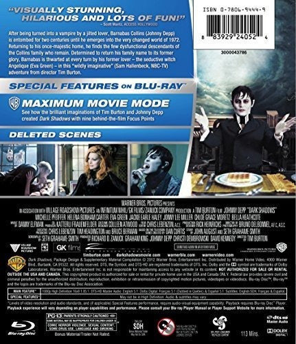 Sombras Oscuras (Blu-ray)