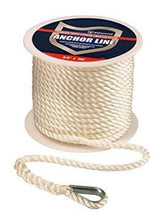 Línea De Anclaje De Nylon Trenzado con Dedal
