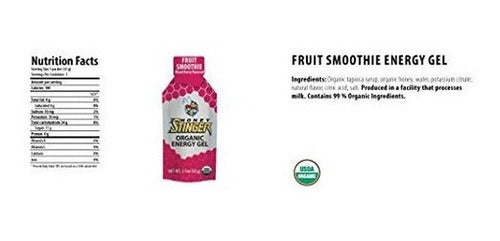 Gel Energético Orgánico Honey Stinger, Batido De Frutas