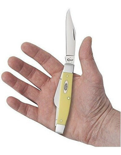 Navaja de bolsillo Sintético amarillo grande