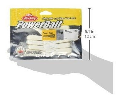 Cebo Para Pescar Berkley Power Tube, Blanco, 2 1/2 | 6cm