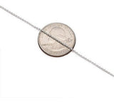 Plata De Ley 925 .8mm Cadena De Cable Cierre De Pinza