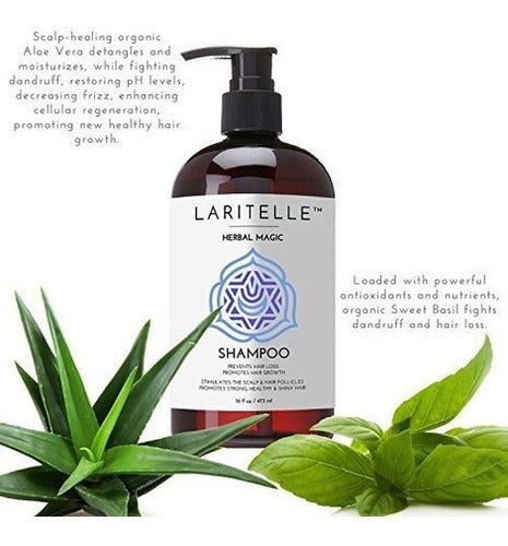 Laritelle Organic Champú Hipoalergénico Sin Perfume 17.5 Oz