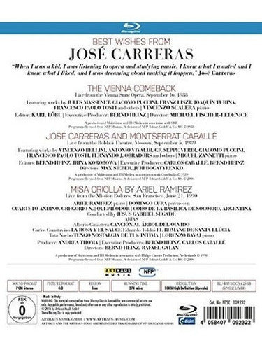 Best Wishes From José Carreras [blu-ray]