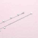 Joyería De Plata Esterlina Lucky Star Gargantilla Collar