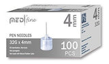 Agujas De Pluma De Insulina Medtfine (32g 4mm)