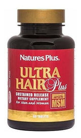 Natures Plus Ultra Hair Plus - 500 Mg Msm, 60 Tabletas