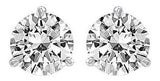 Pendientes de botón de diamante solitario de 1/2 quilate