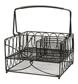 Servilleta y cubertería Caddy, grande, negro antiguo
