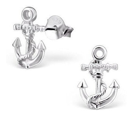 Pendientes de plata ley 925 - Ancla Náutica