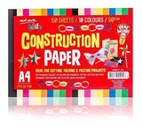 Papel de construcción grande para niños, 10 colores surtidos