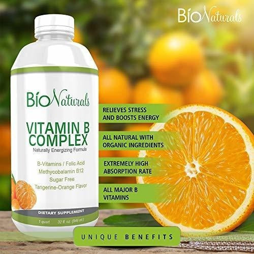 Suplemento Líquido Del Complejo De La Vitamina B De Bio