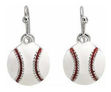 Gimmedat Pendientes Colgantes De Esmalte De Béisbol