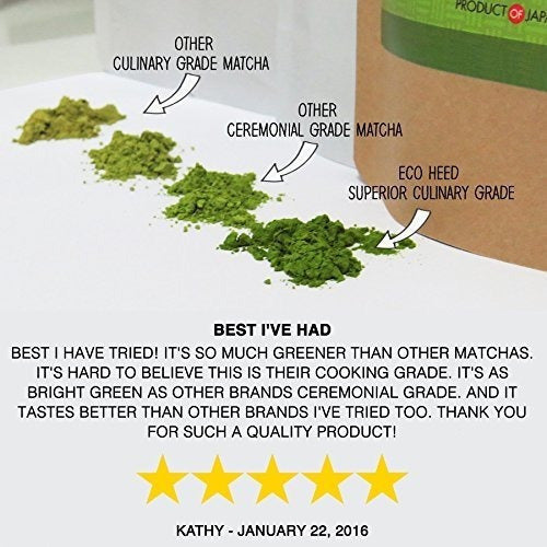 Polvo de té verde Matcha Culinario superior Usda Organic