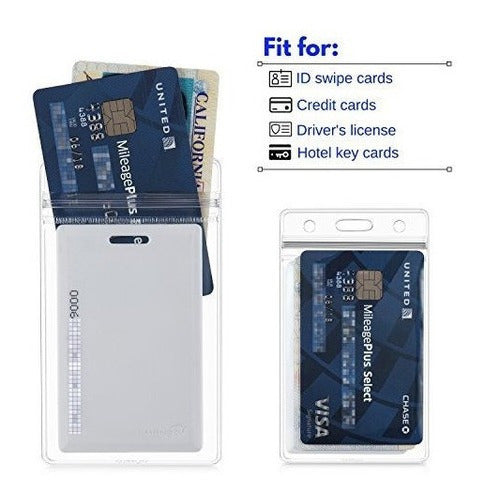 Porta tarjetas vertical para tarjeta de identificación