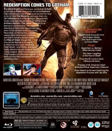 Batman: El regreso del caballero oscuro, Parte 2 [blu-ray]