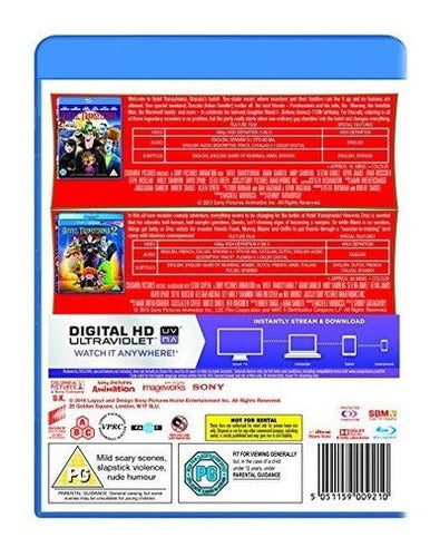 Hotel Transylvania 1-2 [blu-ray] Región Del Reino Unido